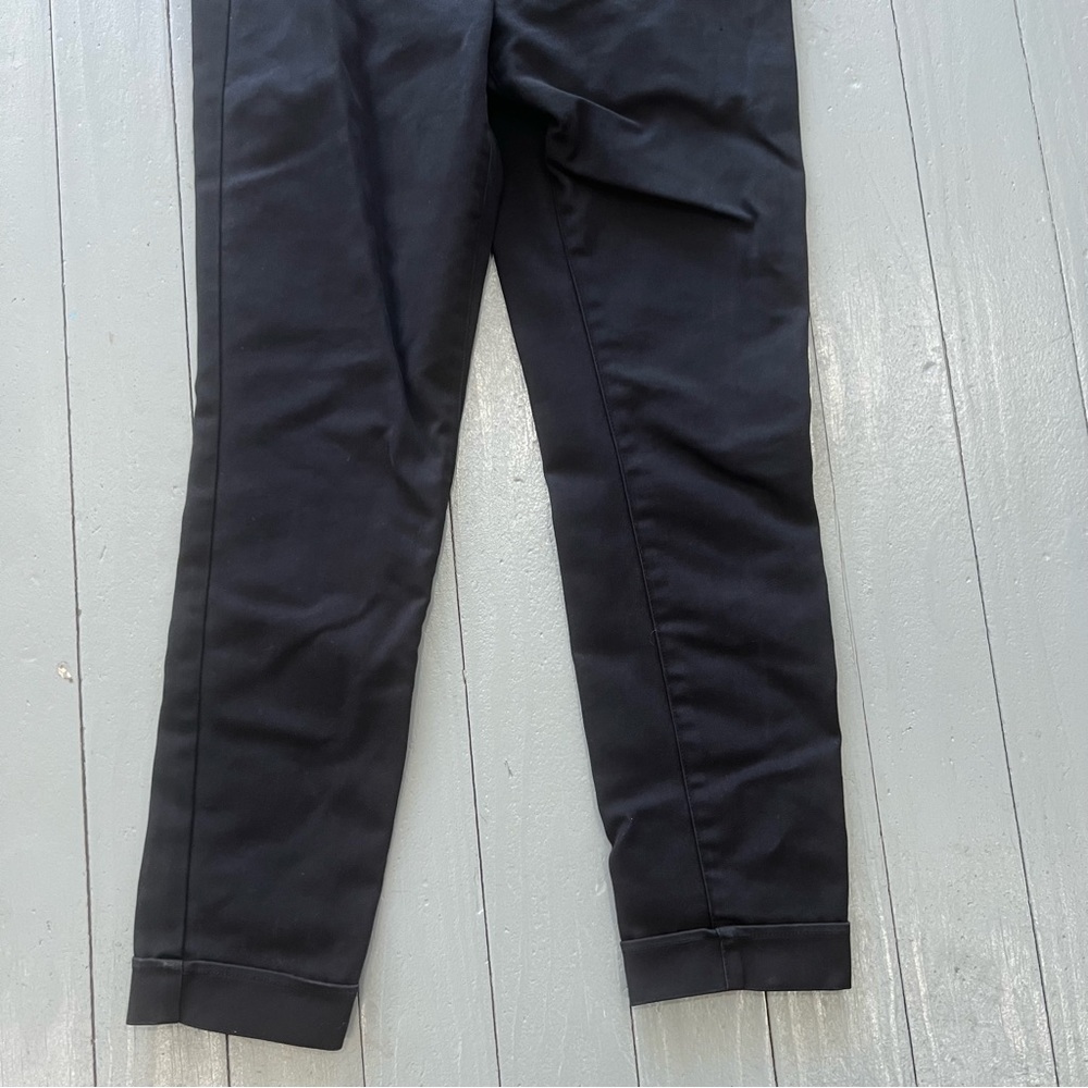 Saks fifth Avenue pants womens 2 black ankle skinny slacks capsule wardrobe - Picture 4 of 13